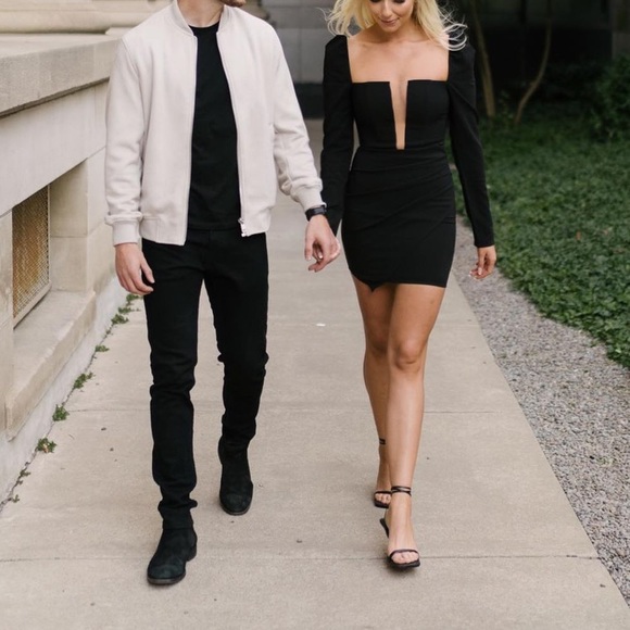 REVOLVE Racquel Mini Dress in Black by Michael Costello - Picture 3 of 3